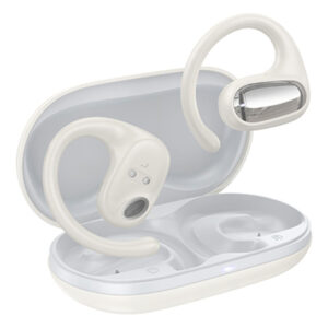 Hoco (EA4) - Casti Wireless, Ear Buds, BT 5.3, On-Ear, Noise Cancelling, pentru concentrare/somn, 500mAh, White