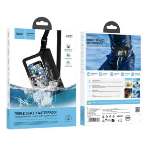 Hoco (HX51) - Husa telefon, Subacvatica, WaterProof IPX8, Universal, Black