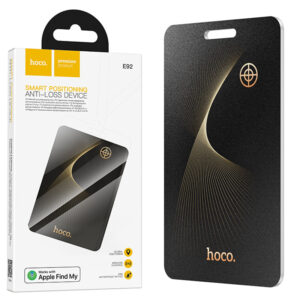 Hoco (E92) » Dispozitiv anti-pierdere tip AirTag plat, Apple Find My, certificat MFi, BLACK