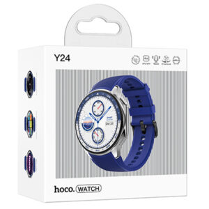 Hoco (Y24) Ceas SmartWatch, Sport, BT 5.3, AMOLED functie de apel, 390mAh, Multilanguage, Blue