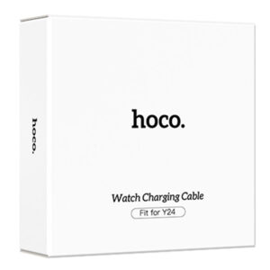 Hoco (Y24) - Cablu de incarcare Wireless, pentru SmartWatch Hoco Y24, 5W, Qi Charging, USB-A, 1m, White