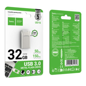 Hoco (UD16) » Memory Stick, 32GB, USB-C 3.0, FastSpeed, Smart Drive, Gray