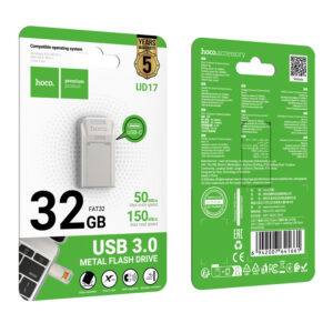 Hoco (UD17) » Memory Stick, 32GB, USB-C 3.0, FastSpeed, Smart Drive, Gray