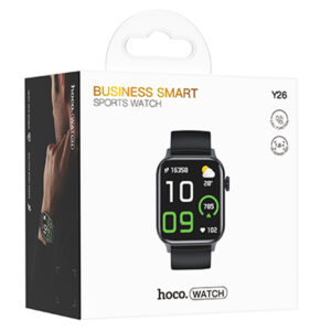 Hoco (Y26) Ceas SmartWatch, Sport, BT 5.0, functie de apel, 230mAh, Multilanguage, Black