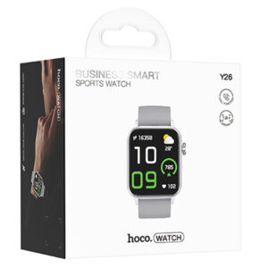 Hoco (Y26) Ceas SmartWatch, Sport, BT 5.0, functie de apel, 230mAh, Multilanguage, Silver