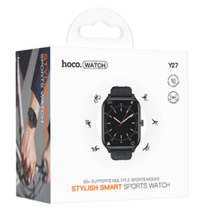Hoco (Y27) Ceas SmartWatch, Sport, BT 5.0, functie de apel, 230mAh, Multilanguage, Black