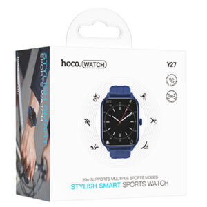 Hoco (Y27) Ceas SmartWatch, Sport, BT 5.0, functie de apel, 230mAh, Multilanguage, Blue