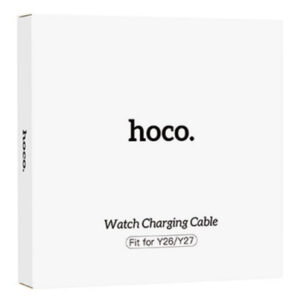 Hoco (Y26/Y27) - Cablu de incarcare Wireless, pentru SmartWatch Hoco Y26/Y27, 5W, Qi Charging, USB-A, 1m, Black