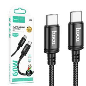 Hoco (X89) » Cablu Date si Incarcare, USB-C, PD60W, QC3.0, Fast, 2m, BLACK