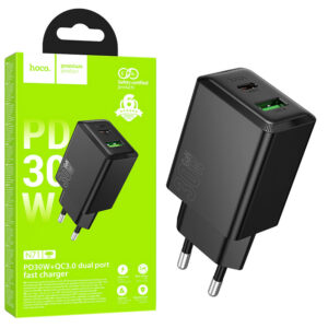 Hoco (N71) » Incarcator Retea, (PD30W) 1xUSB-C, FastCharge, BLACK