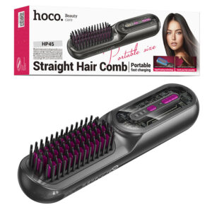 Hoco (HP45) » Placa de indreptat parul cu banda lata si afisaj digital, GRAY