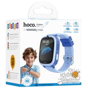Hoco (Y106) - Ceas SmartWatch, pentru copii, BT 5.0, Multifunction + telefon, NanoSIM, Blue