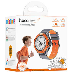 Hoco (Y107) » Ceas SmartWatch, pentru copii, BT 5.0, Multifunction + telefon, NanoSIM, Orange