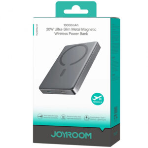 Joyroom (PBM08 Pro) » PowerBank, Wireless, 20W, 1xUSB-C, 1xUSB, PD, QC3.0, Fast, UltraThin, Power LED, GRAY