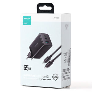 Joyroom (TCG01) - Incarcator Retea + Cablu , Gan, 67W, 2xUSB-C, 2xUSB-A, PD, Black
