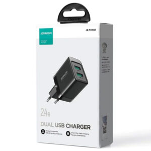 Joyroom (JR-TCN01) » Incarcator Retea, 12W, 2xUSB, 2xUSB, QC 3.0, BLACK
