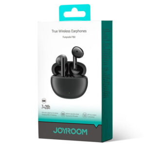 Joyroom (JR-FB2) - Casti Wireless, Ear Buds, BT 5.3, StandBy, 400mAh, Husa Silicon, Black