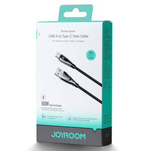 Joyroom (A31-AC6) - Cablu Date si Incarcare, USB-A la USB-C, 100W, LED, 1.2m, Black