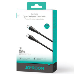 Joyroom (SA32-CC3) » Cablu Date si Incarcare, USB-C, PD60W, QC3.0, SuperFast, 1m, BLACK