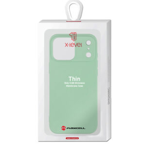 Husa X-Level » iPhone 17 Pro, Thin Series, SoftTouch, Mint GREEN