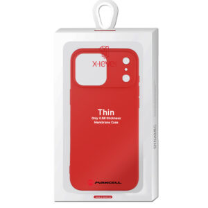 Husa X-Level » iPhone 17 Pro, Thin Series, SoftTouch, RED