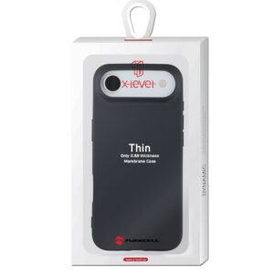 Husa X-Level » iPhone 17 Air, Thin Series, SoftTouch, BLACK