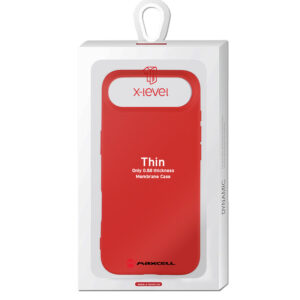 Husa X-Level » iPhone 17 Air, Thin Series, SoftTouch, RED