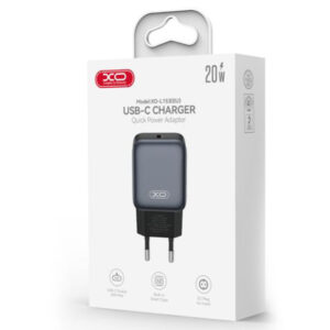 XO (L153) » Incarcator Retea, PD20W, 1xUSB-C, FastCharge, BLACK
