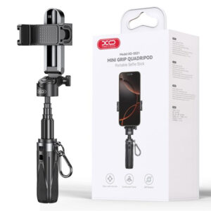 XO (SS21) Suport Stand, tip Selfie, 3in1 MultiFunction, brat telescopic, Tripods, AI camera, Black