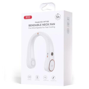 XO (MF100) » Ventilator pentru gat, Curved Fan, 1200mAh, 5 viteze, WHITE