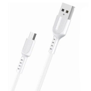 Maxcell (SJX-202) - Cablu Date si Incarcare, USB-A la MicroUSB, 3.1A, 1m, White